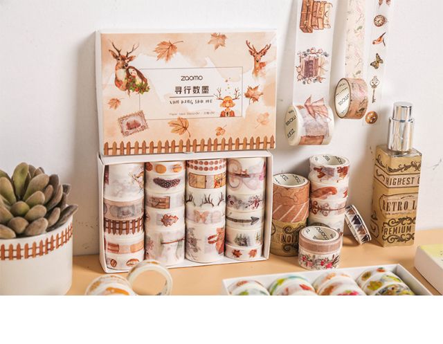 Set 20 cuộn băng dính trang trí washi tape