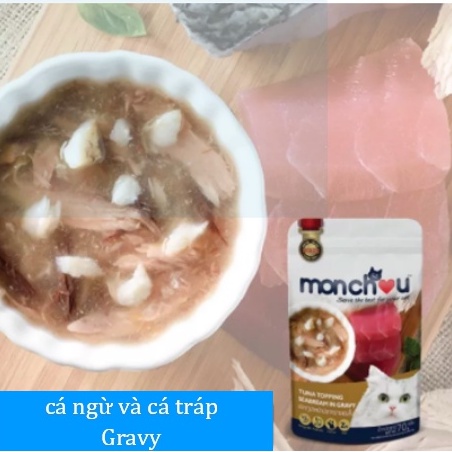 PATE MONCHOU THỊT XÉ CHO MÈO CAO CẤP THÁI LAN 70g