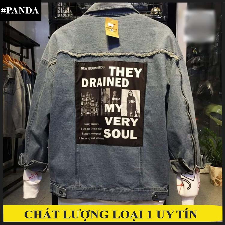 Áo khoác jean Nam nữ UNISEX thời trang ANGEL phong cách PA09 - MUA NGAY