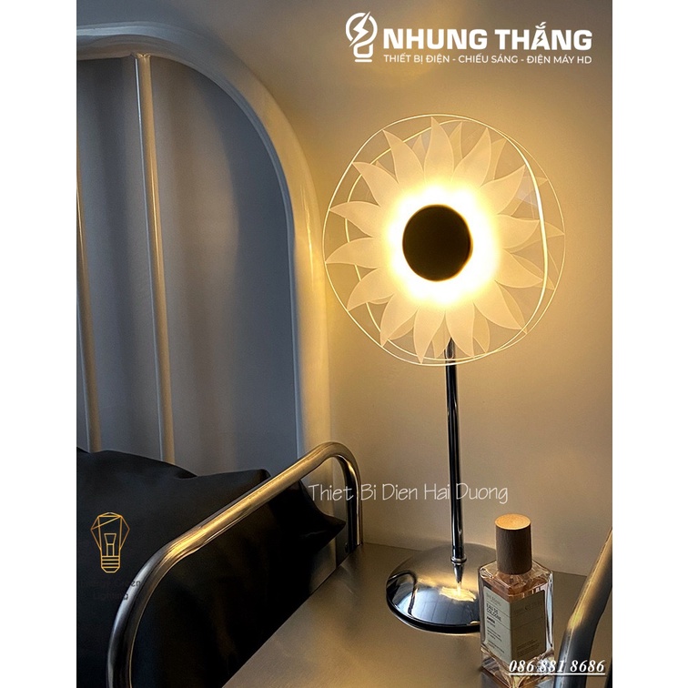 Đèn Bàn Hoa Hướng Dương DB-918 - Cối Xay Gió DB-919 - 3 Chế Độ Ánh Sáng - Decor Trang Trí Phòng Ngủ,Bàn Làm Việc