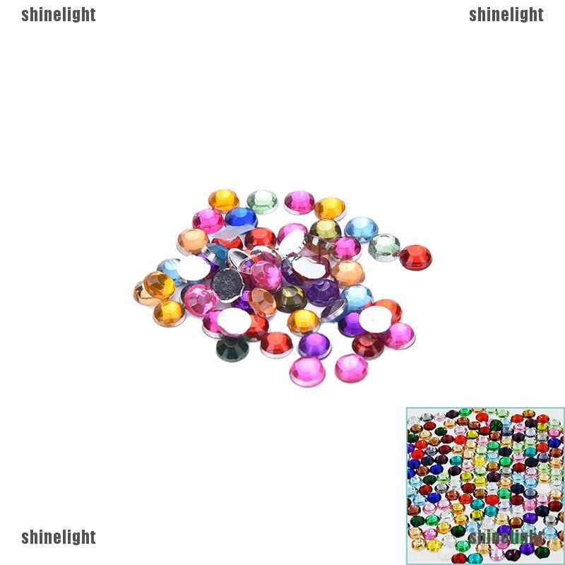 『SH』 1000Pcs Mixed Color Acrylic Nail Art Glitter Rhinestone Nail Tool DIY Decoration ※HOT