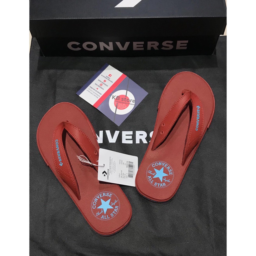 Dép Converse full đỏ chính hãng