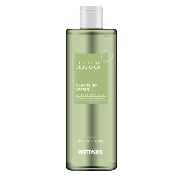 Nước Tẩy Trang Cho Da Dầu Mụn Pretty Skin 500ml - Prettyskin Rau Má Jeju Cica
