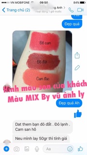 Màu đỏ rượu làm son HandMade