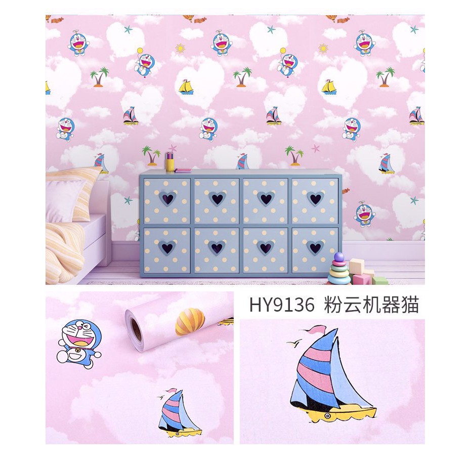 [ DÀI 10 M loại 1 ] Giấy dán tường 3D khổ rộng 45cm có sẵn keo mẫu trẻ em | BigBuy360 - bigbuy360.vn