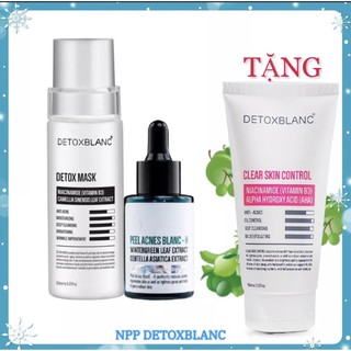 ✅(Tư vấn 24/7) COMBO DÀNH CHO DA MỤN THỂ NẶNG DETOX BLANC (Hàng chính hãng)