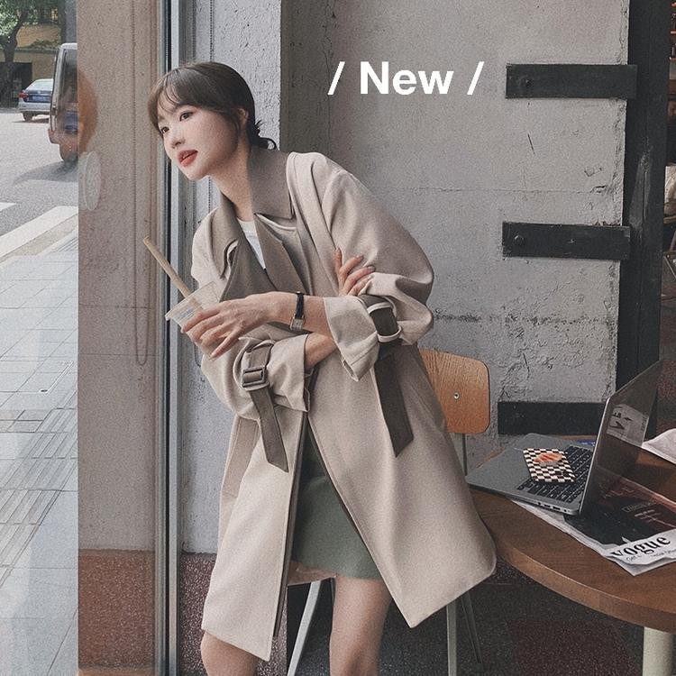 Áo khoác dáng dài chống bụi phiên bản han thời trang xuân thu mới 2021 joker | BigBuy360 - bigbuy360.vn