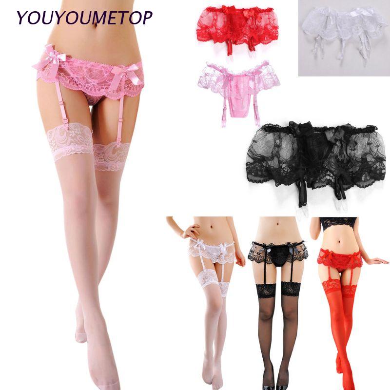 Quần lót lọt khe phối ren đính nơ quyến rũ cho nữ