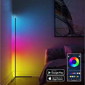 Đèn Led đứng góc tường RGB 2021 trang trí phòng khách, phòng ngủ, phòng game, điều khiển qua App Smart Life / Tuya