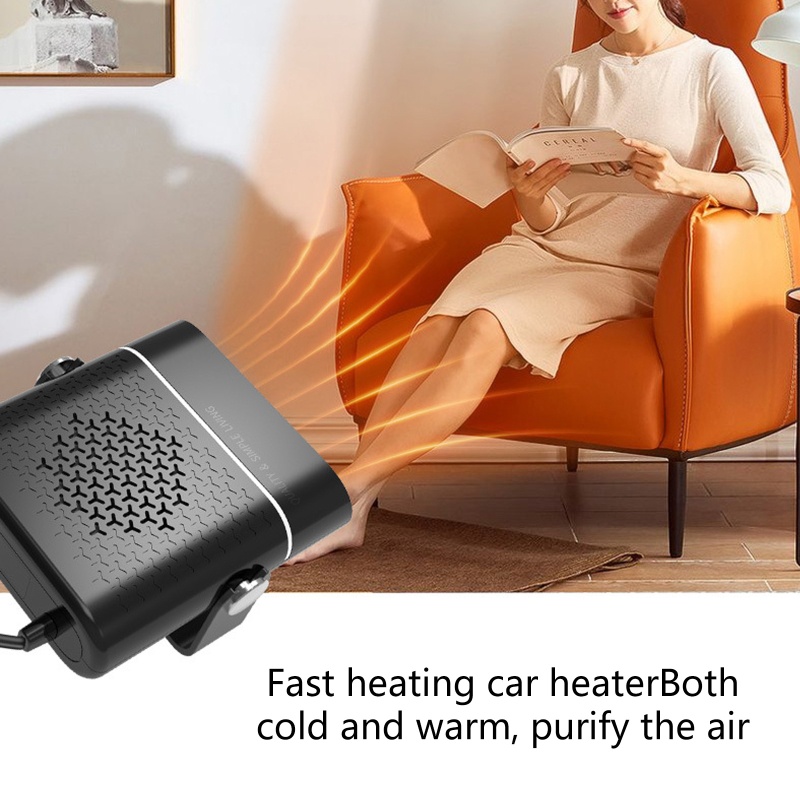 Quạt Sưởi Ấm 12V Gắn Kính Chắn Gió Xe Hơi Tiện Dụng