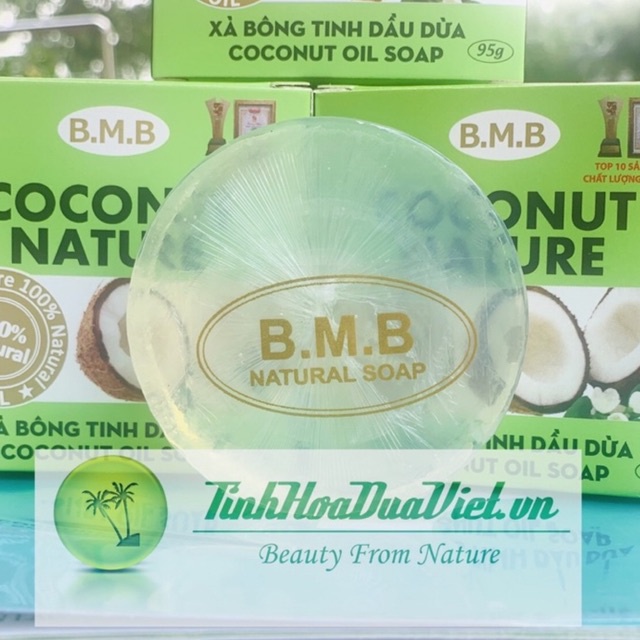 XÀ BÔNG TINH DẦU DỪA BMB LÀM SẠCH DƯỠNG SÁNG DA GIẢM THÂM NÁM 95g