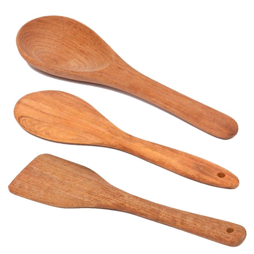 Đồ dùng bàn ăn GỖ KIM GIAO - Tùy chọn ( Mui xào , Vá múc cơm , Muỗng múc canh ) Đồ dùng cao cấp từ gỗ quý Kim Giao