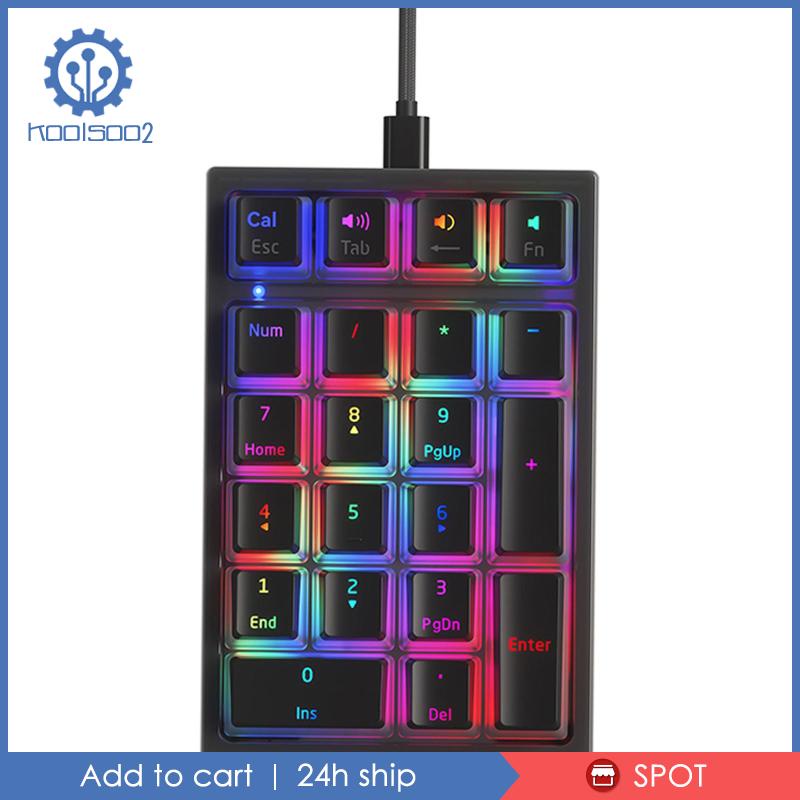 Bàn Phím Số Cơ 21 Phím Có Dây Cho Máy Tính