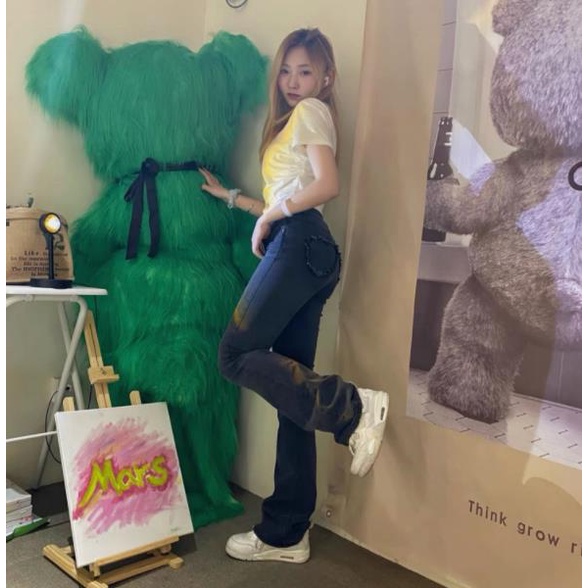 ™☎♧Quần Denim Màu Đen Dáng Ôm Phong Cách Mỹ Cá Tính Cho Nữ