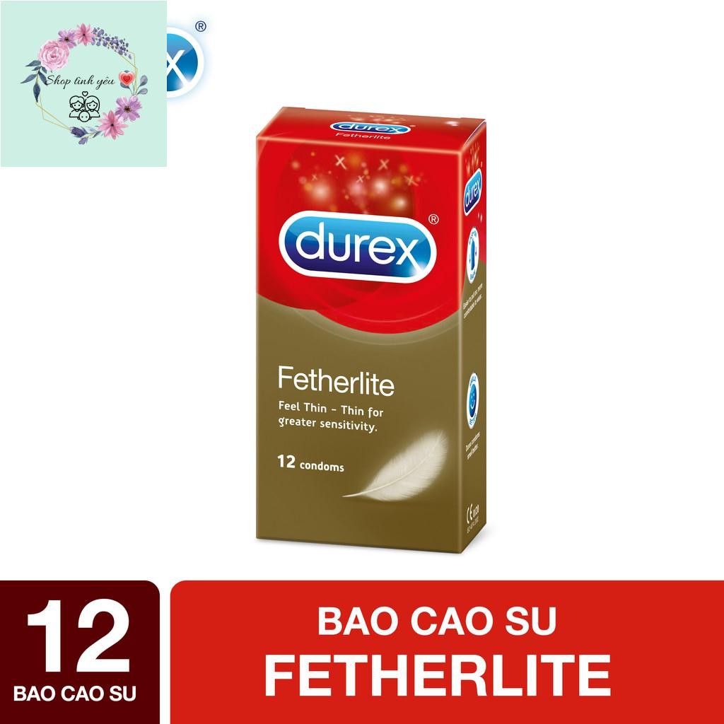 Bộ 2 hộp bao cao su Durex Fetherlite 12 bao ❤️ Siêu mỏng - chính hãng ❤️