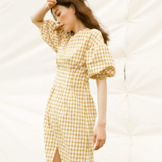 Đầm Cocosin Yellow Checked