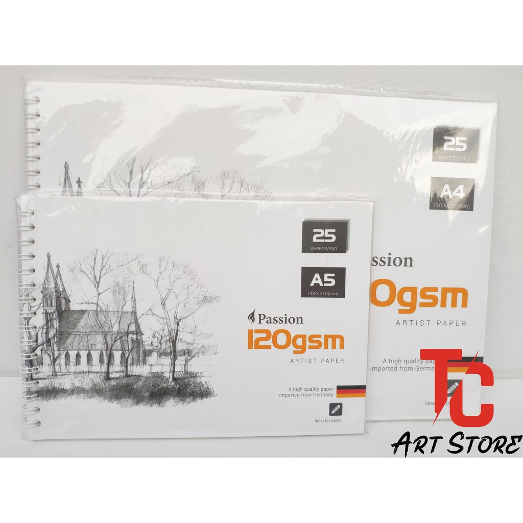 Sổ vẽ PASSION A4 / A5 120gsm - Sổ SKETCHBOOK PASSION 120gsm