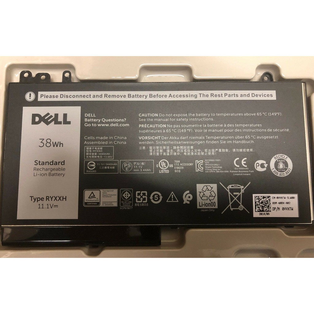 Pin Dell Latitude E5470 ZIN Battery Laptop Dell Latitude E5470 E5570 E5270 Precision M3510 6MT4T K3JK9 7V69 3 cell 4 cel