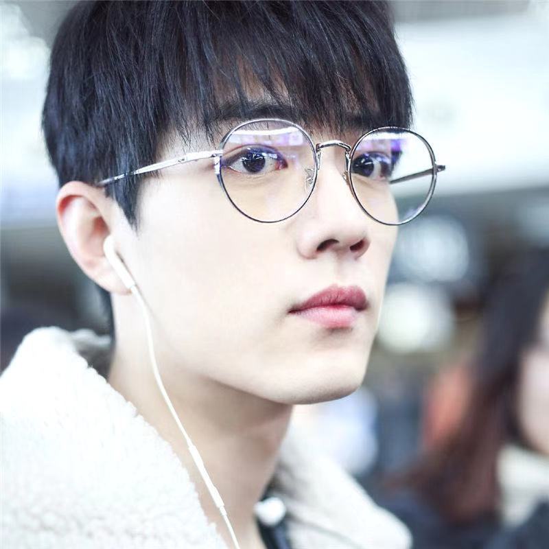 Kính mắt gọng tròn bằng kim loại phong cách thời trang unisex 2021