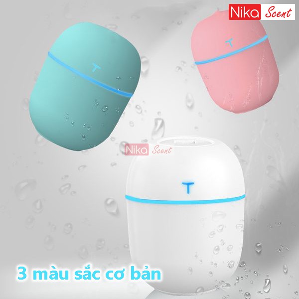 Nikascent Máy xông tinh dầu 3M Mini - Khuếch tán tinh dầu Mini - Máy phun sương Mini 250ml tạo ẩm thơm phòng