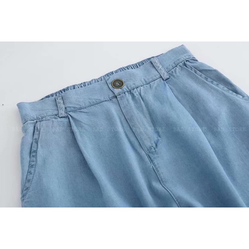 Quần Baggy Bò Giấy 2 màu - Chất bò giấy nhẹ và thoáng mát, lưng chun co giãn | BigBuy360 - bigbuy360.vn