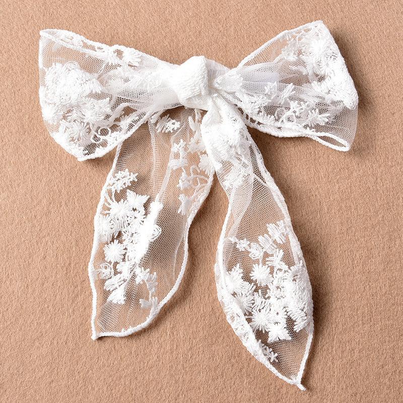 Kẹp Tóc Hình Nơ Phối Ren Nhiều Kiểu Dáng Tùy Chọn