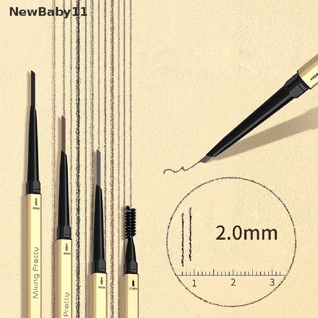 Bút kẻ lông mày hai đầu tam giác siêu mịn chống thấm nước với 5 màu lựa chọn | BigBuy360 - bigbuy360.vn