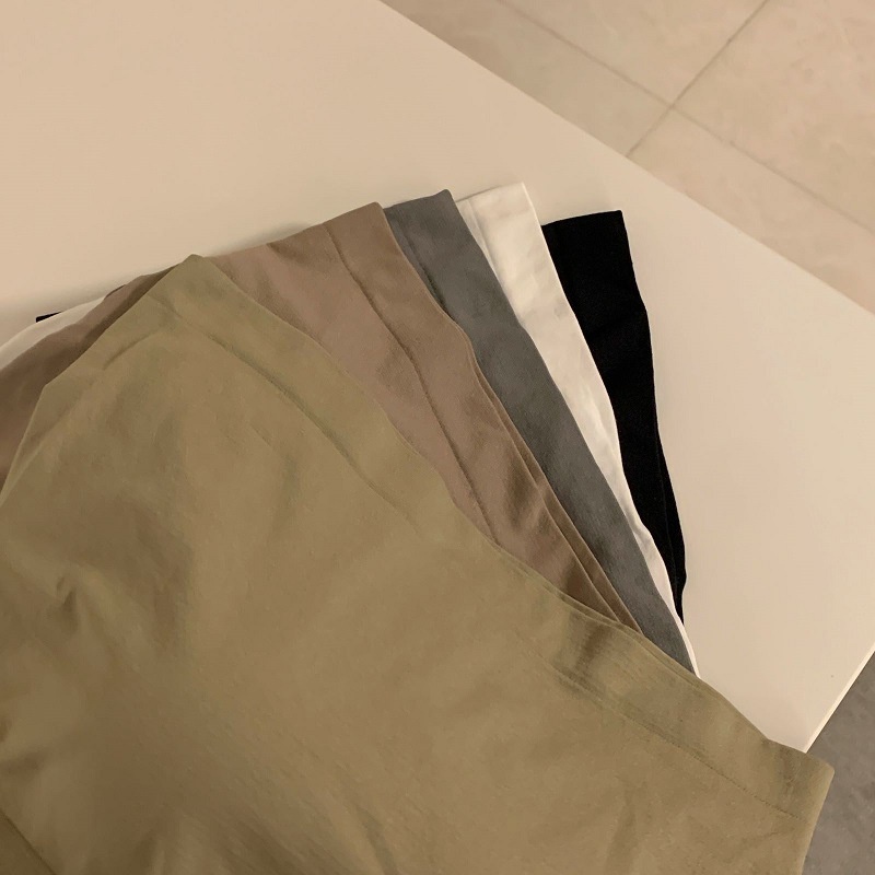 DUNEA Áo Hai Dây Không Đường May Kiểu Dáng Đơn Giản Thời Trang Dành Cho Nữ