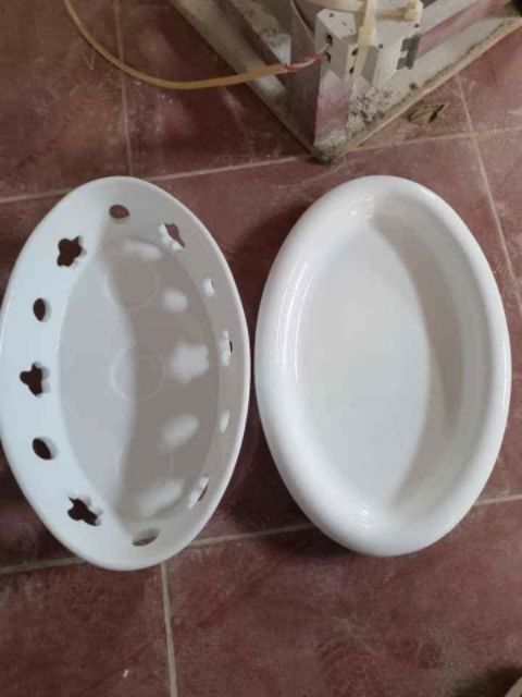 Bếp cồn hâm nóng đồ ăn bằng sứ Bát tràng
