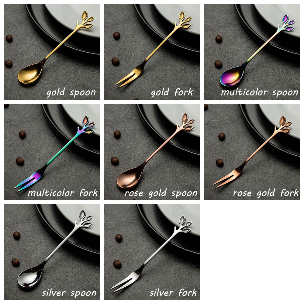 Muỗng cà phê mini hình lá cây độc đáo VANES1