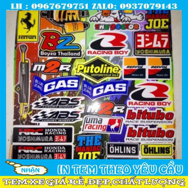 Combo tem tấm logo ohlins bz v gas.....