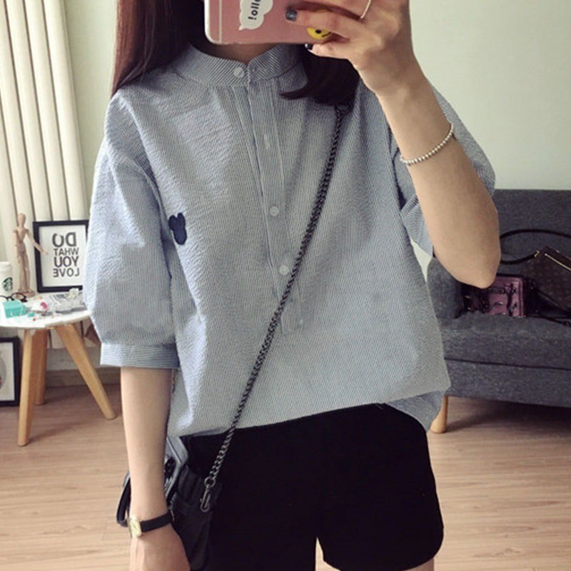sơ mi kiểu cổ trụ hàng nhập SM01