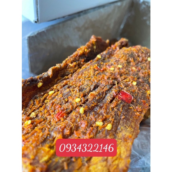 khô bò miếng loại 1 miếng to tẩm vị cay siêu ngon hủ 300g