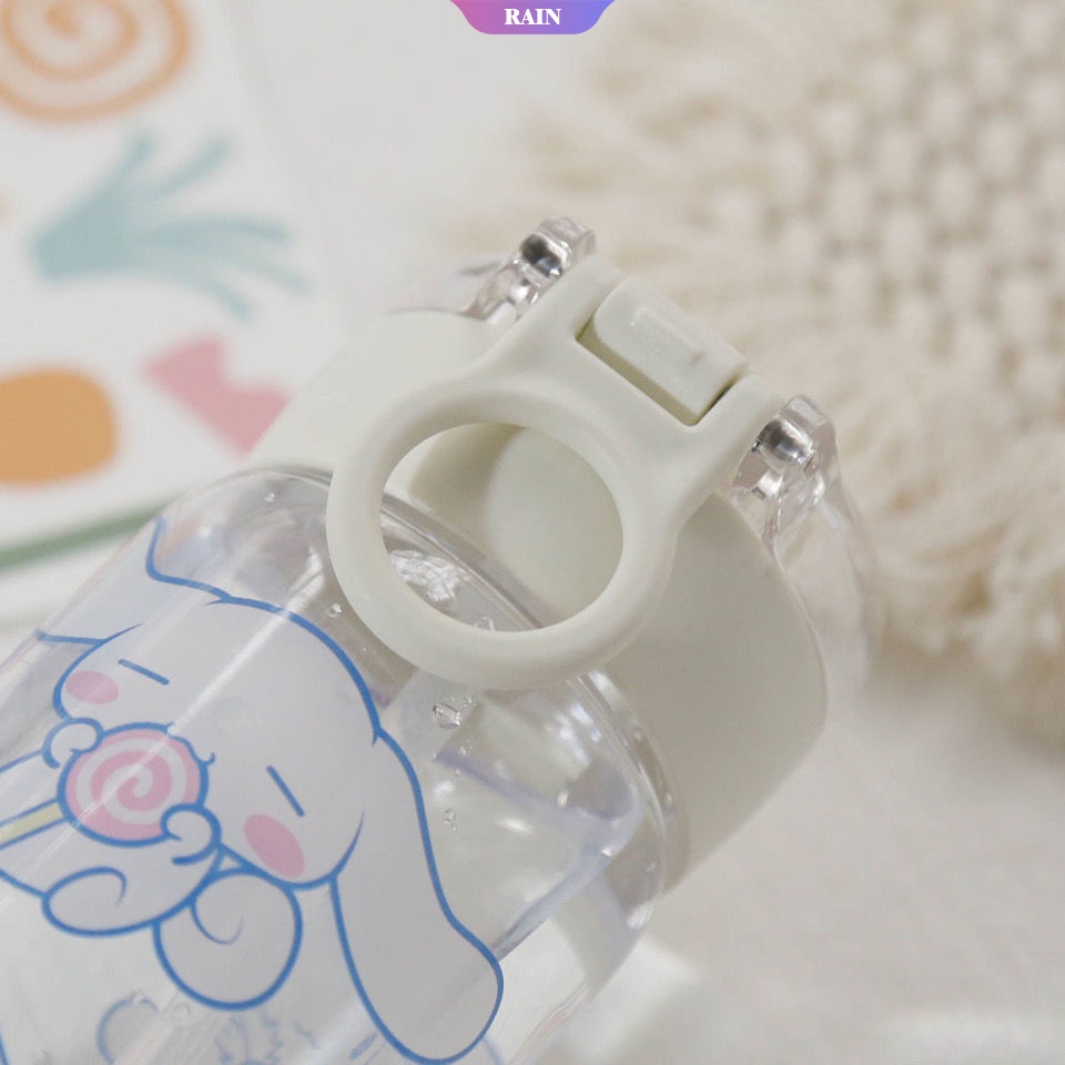 Bình Nước Dung Tích Lớn 450ml In Hình Sanrio Cinnamoroll Phong Cách Mùa Hè