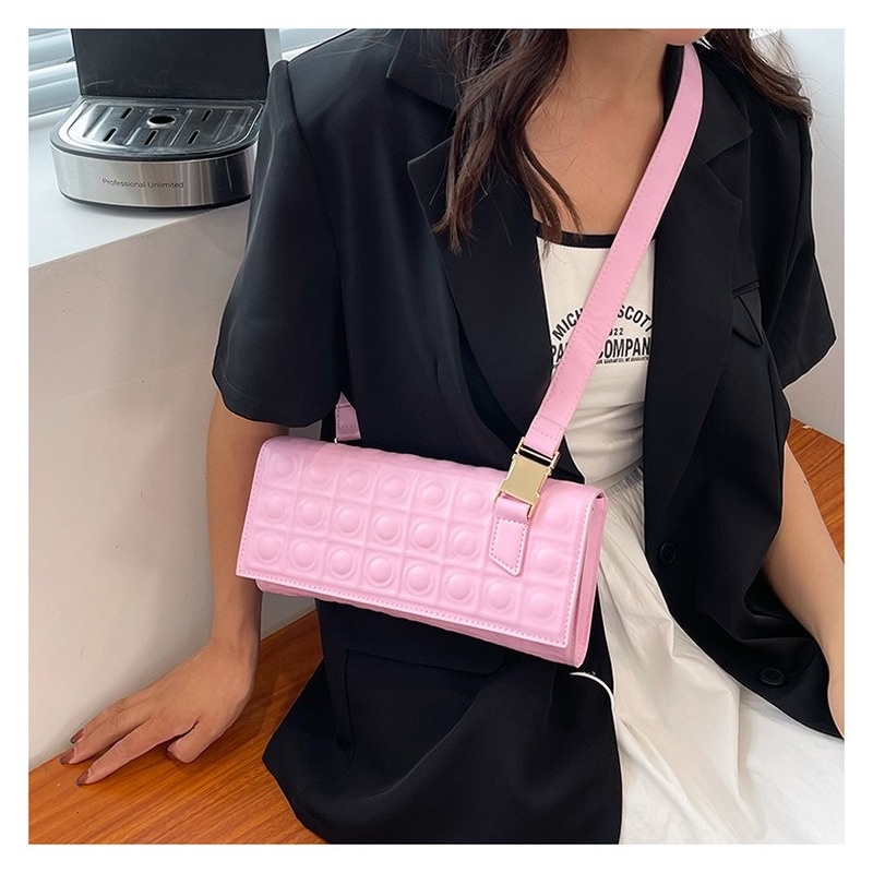 Túi Vuông Nhỏ NB00172 Đeo Chéo Vai Họa Tiết Hình Thoi Phong Cách Năm 2022