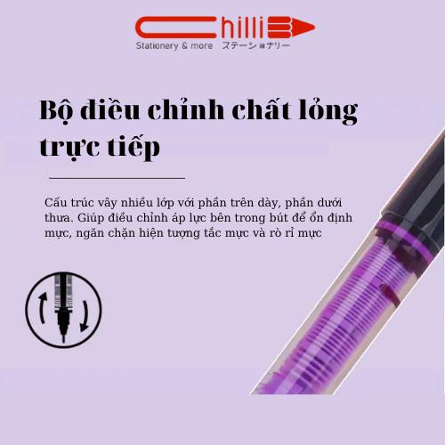 Bút Gel Beifa X800 Ngòi 0.5mm 6 Màu Xinh Xắn Có Bộ Điều Chỉnh Mực Thông Minh Siêu Tiện Lợi