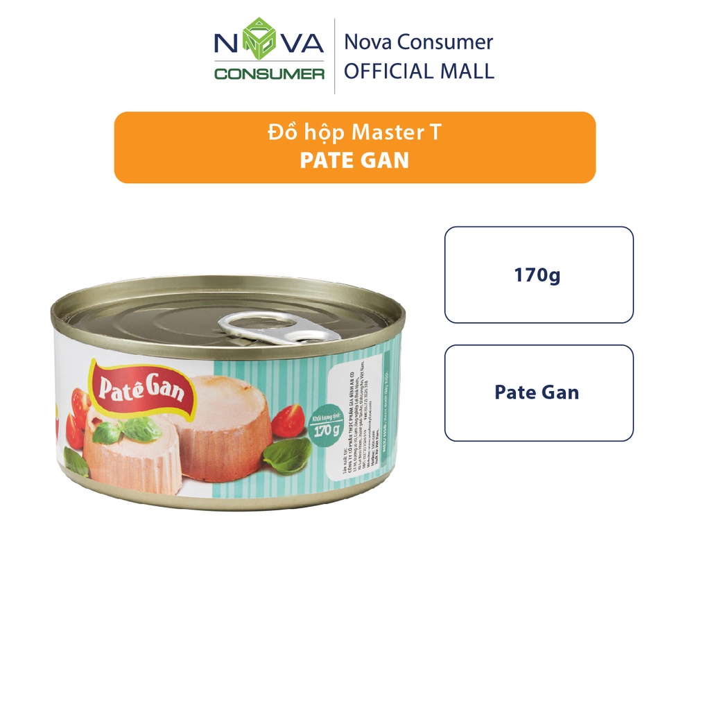Đồ hộp Master T Pate Gan  170g