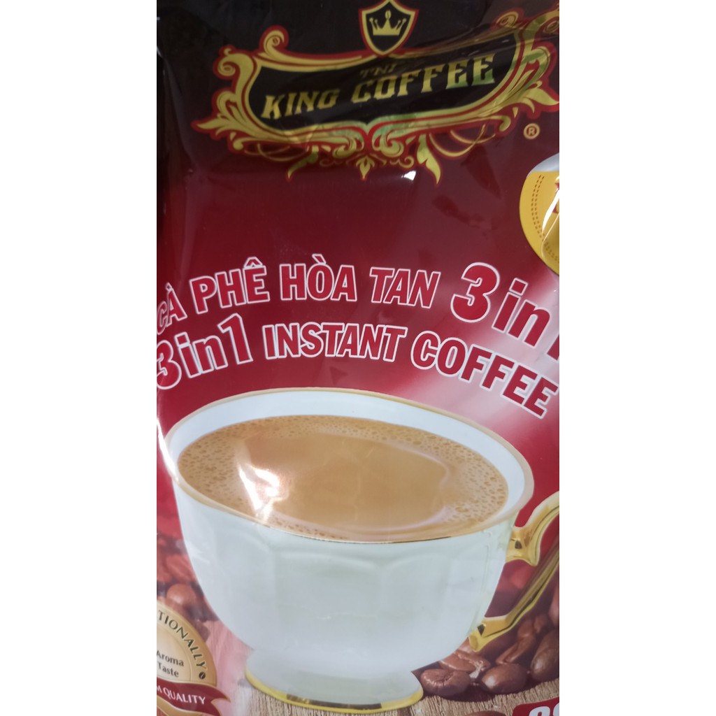 King cà phê sữa hòa tan 3 in 1 TÚI 45 GÓI x 16 GR 9.2022