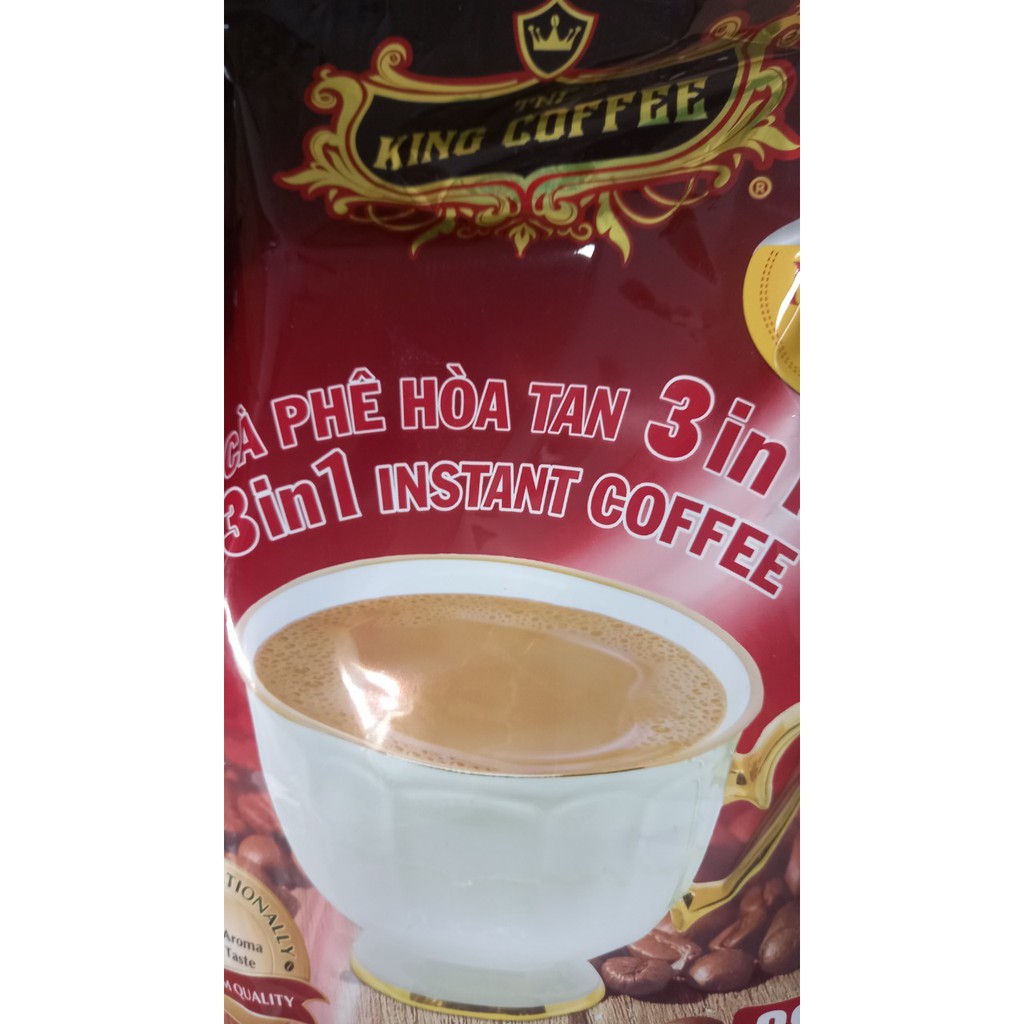 King cà phê sữa hòa tan 3 in 1 hsd:8_2024