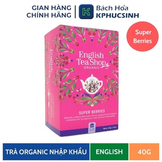 Trà organic super berries English Tea Shop loại 20 gói KPHUCSINH - Hàng Chính Hãng