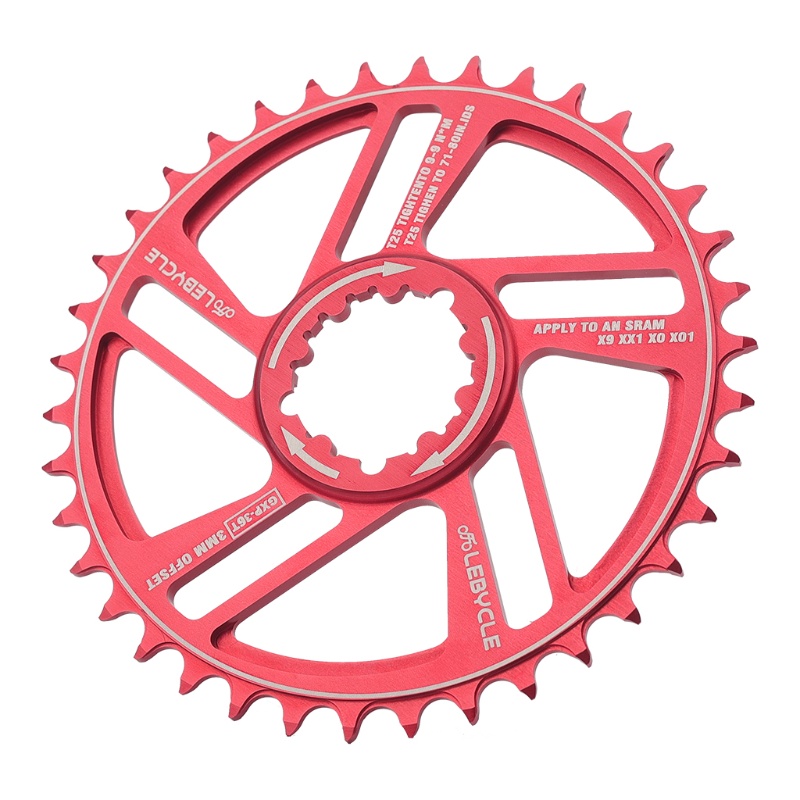 Vòng Xích Xe Đạp Leo Núi 3mm Bằng Hợp Kim Nhôm CNC Màu Đỏ Đen