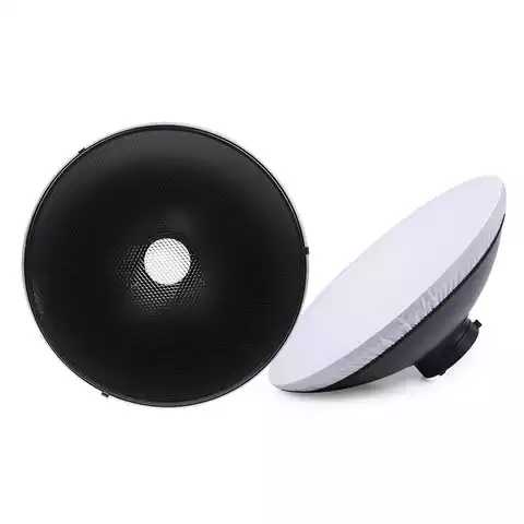Chóa phản xạ - Beauty Dish QZ-55      WHITE  ///  SILVER