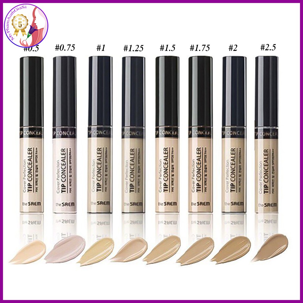 Kem che khuyết điểm the saem cover perfection tip concealer