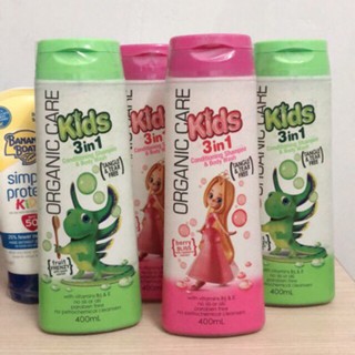 Sữa tắm gội xả Organic 3in1 Úc cho bé 400ml