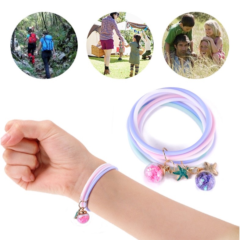 Vòng Tay Silicon Chống Muỗi Thời Trang Mùa Hè Cho Trẻ Em