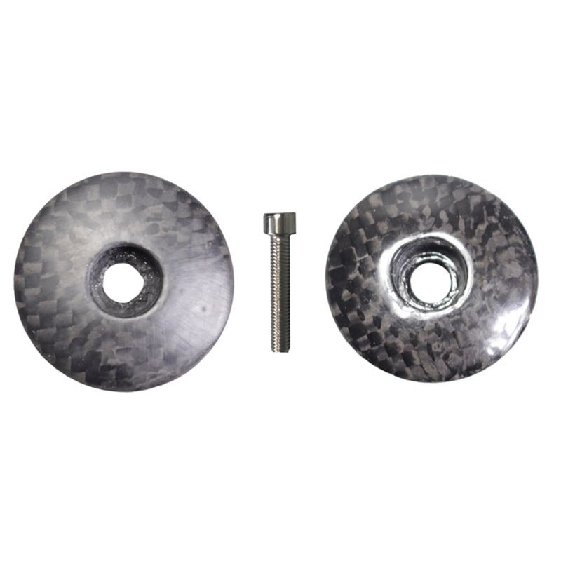 DONGCHONBIKE_Nắp Che Ghi đông Carbon Kèm Ốc