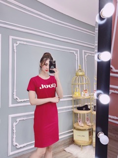 Đầm thun thái dáng dài phom rộng