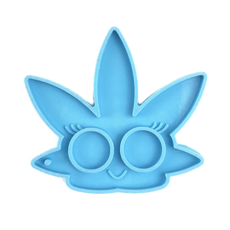 Khuôn Silicone Làm Móc Khóa Hình Chiếc Lá DIY