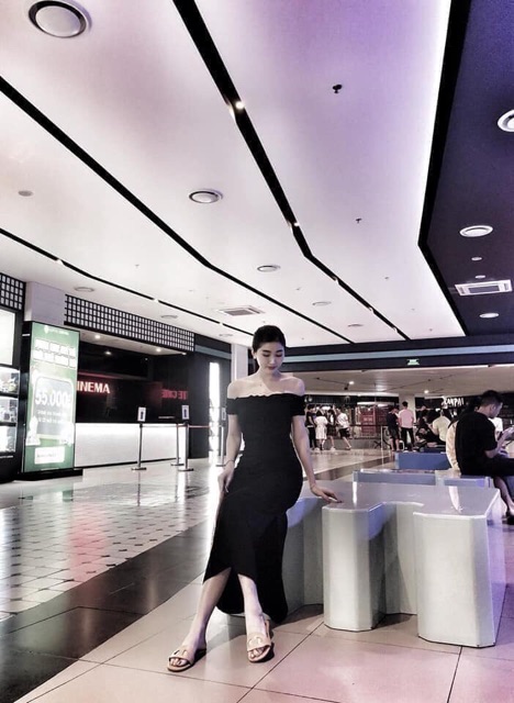 Đầm Maxi Trể Vai Thailand