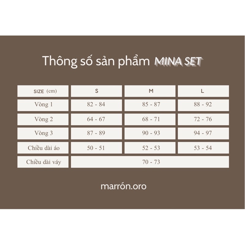 Set bộ công sở thiết kế MINA SET  by Marron oro